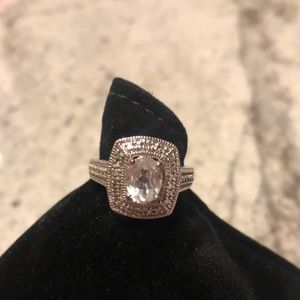 Sterling silver Zales CZ size 7 ring